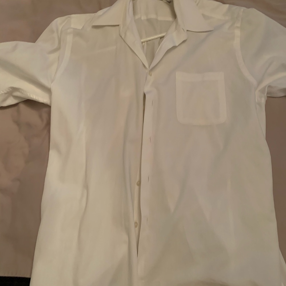 Calvin Klein White Cotton Dress Shirt